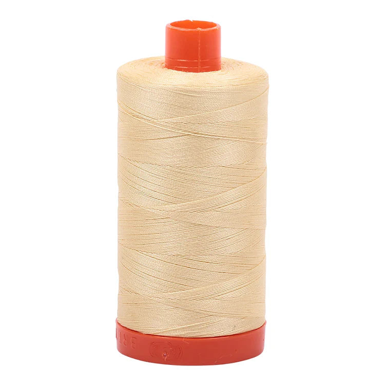 Aurifil 50w Mako Cotton Thread, Champagne 2105, 1422 yards