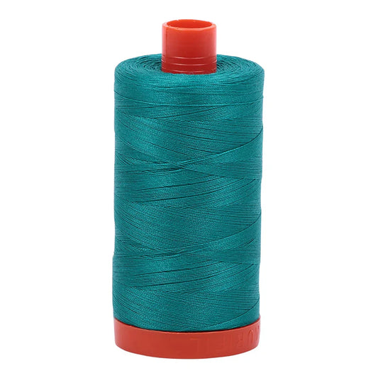 Aurifil 50w Mako Cotton Thread, Jade 4093, 1422 yards