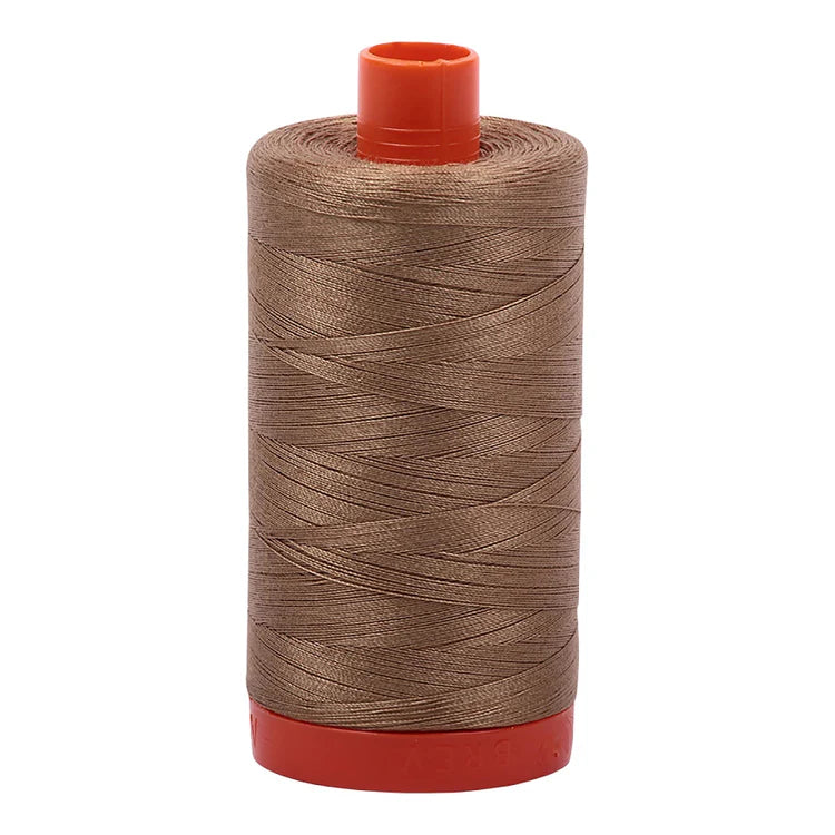 Aurifil 50w Mako Cotton Thread, Toast 6010, 1422 yards