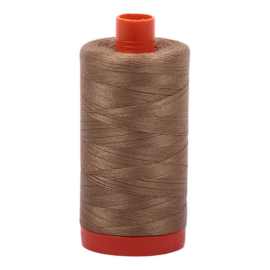 Aurifil 50w Mako Cotton Thread, Toast 6010, 1422 yards