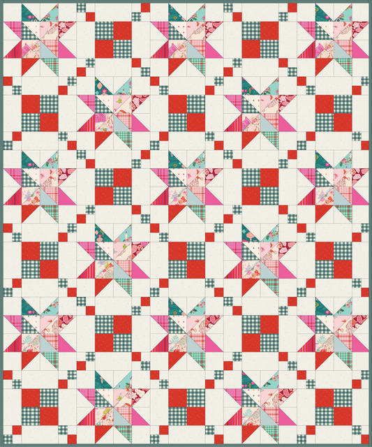 Hesper Christmas Throw Size Quilt Kit