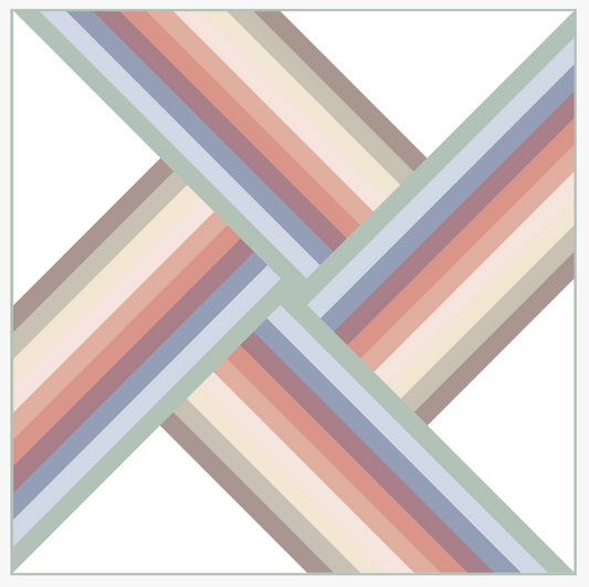 Adventureland Throw Quilt Top - Earth Tones Version