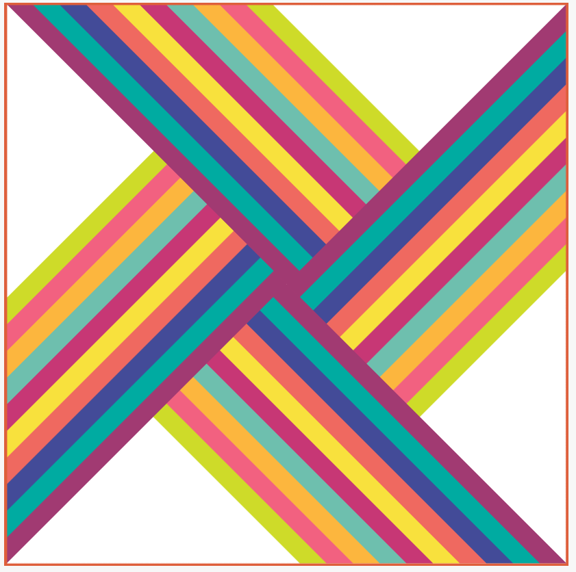 Adventureland Throw Quilt Top - Tropicana Cabana Version