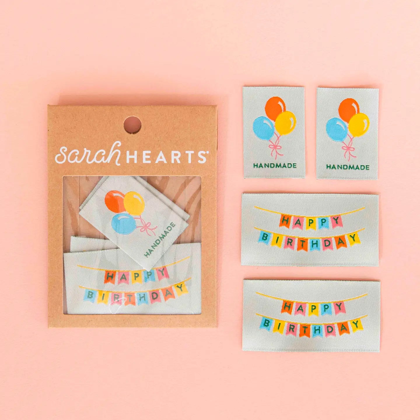 Birthday Multipack Woven Labels