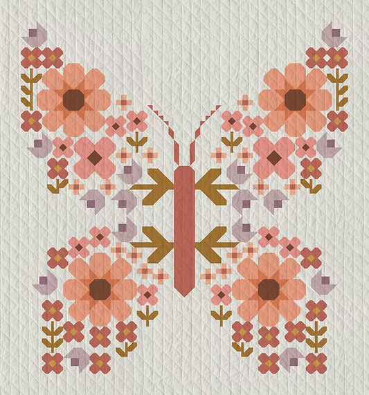 Butterfly Bouquet Throw Quilt Kit