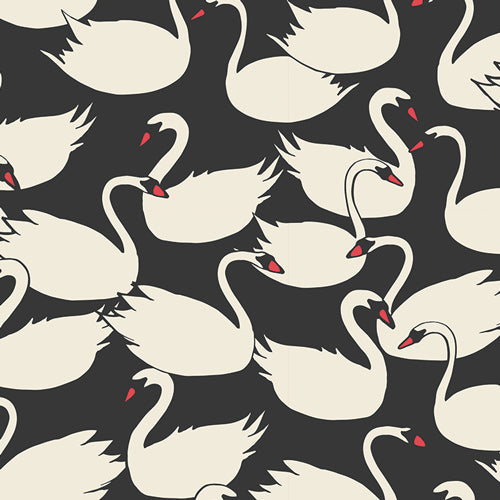 Swanlings Bevy Nightfall Organic CANVAS by Bonnie Christine