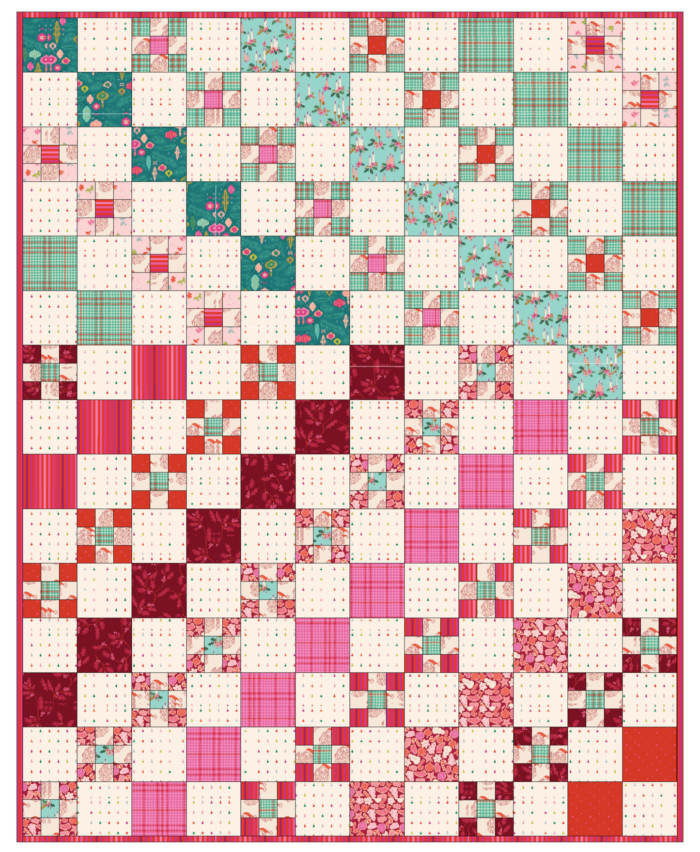 Paradise Breeze Christmas in Color Quilt Kit