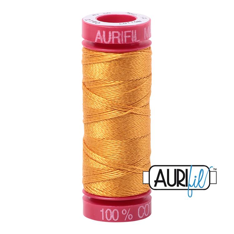Cotton Mako Thread 12wt Orange Mustard 2140