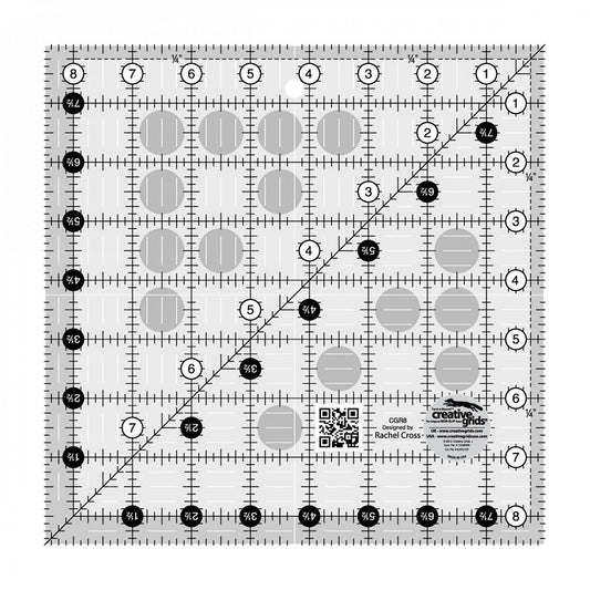 Creative Grids Quilt Ruler, 8-1/2 in