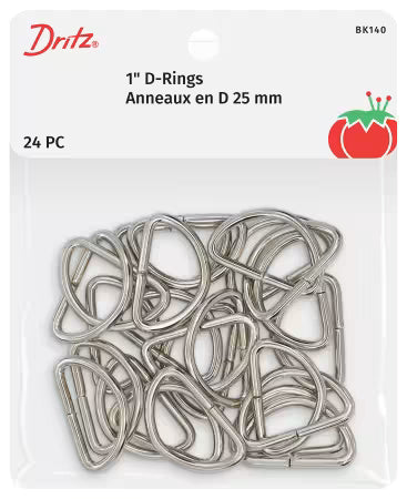 D Rings 1" Nickel