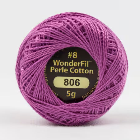 Wonderfil Eleganza 8 wt Perle Cotton, Meadow Flower, 806