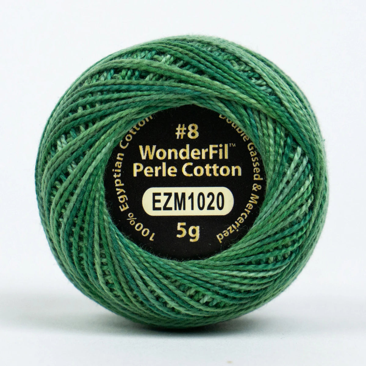 Wonderfil Eleganza Variegated 8 wt Perle Cotton, Mossy Alcove