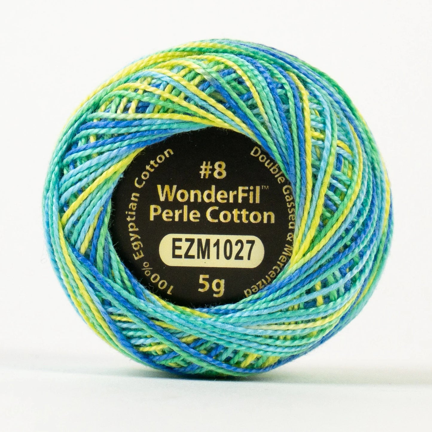 Wonderfil Eleganza Variegated 8 wt Perle Cotton, Seaside Cabana