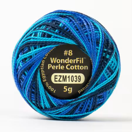 Wonderfil Eleganza Variegated 8 wt Perle Cotton, Space Station