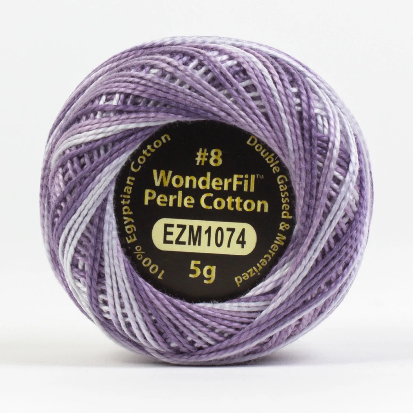 Wonderfil Eleganza Variegated 8 wt Perle Cotton, Eggplant Souffle
