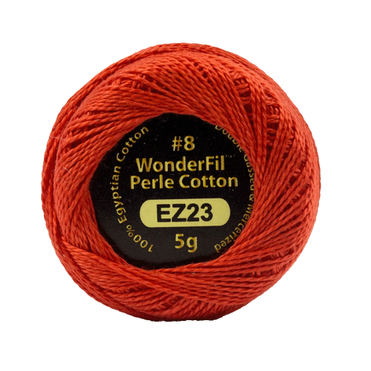 Wonderfil Eleganza 8 wt Perle Cotton, Race Car Red
