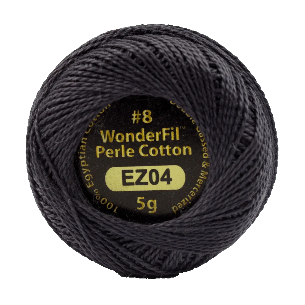 Wonderfil Eleganza 8 wt Perle Cotton, Chiseled Slate, EZ04