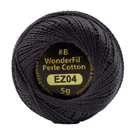 Wonderfil Eleganza 8 wt Perle Cotton, Chiseled Slate, EZ04