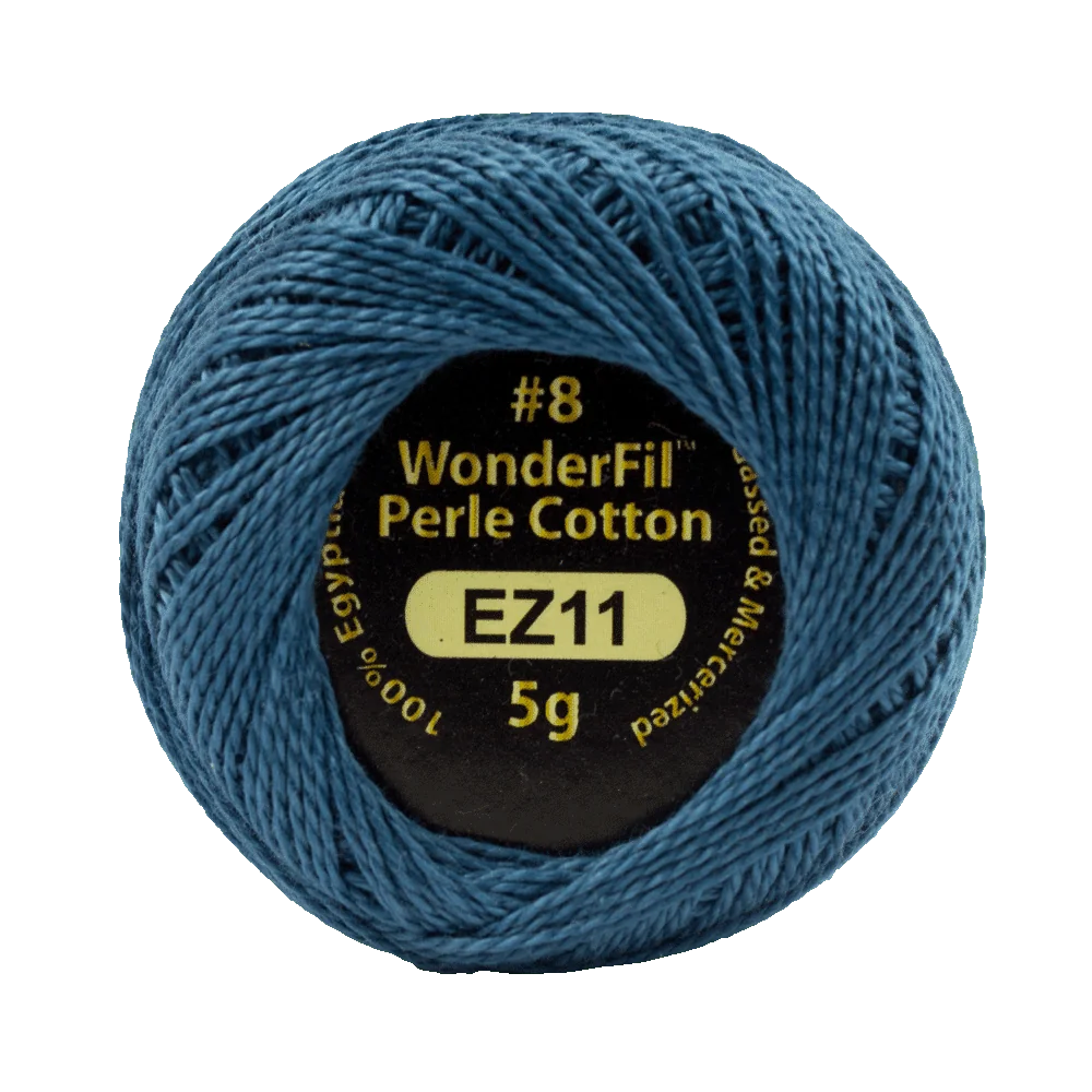Wonderfil Eleganza 8 wt Perle Cotton, Battleship