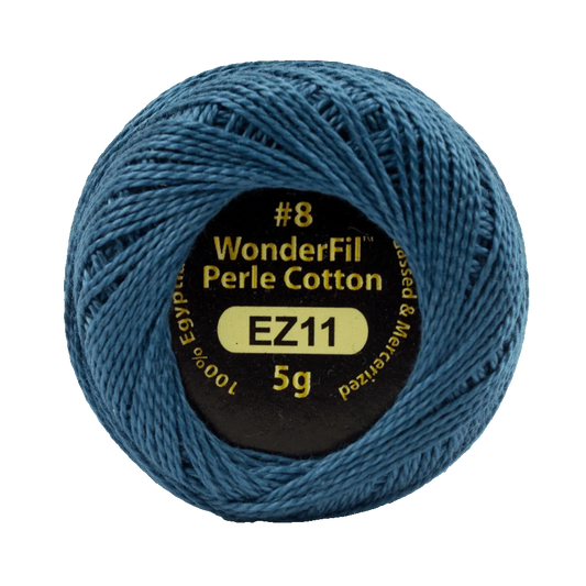 Wonderfil Eleganza 8 wt Perle Cotton, Battleship