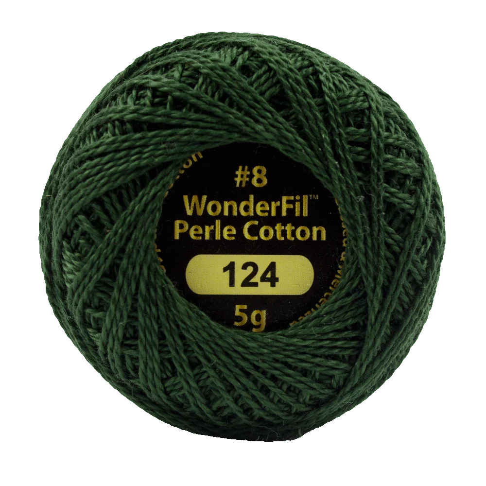 Wonderfil Eleganza 8 wt Perle Cotton, Deep Foliage