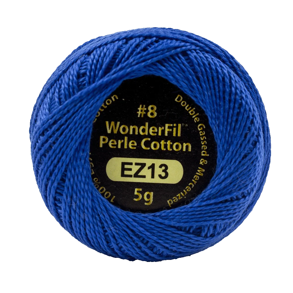 Wonderfil Eleganza 8 wt Perle Cotton, Royal Blue