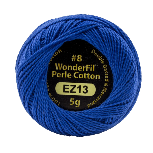 Wonderfil Eleganza 8 wt Perle Cotton, Royal Blue