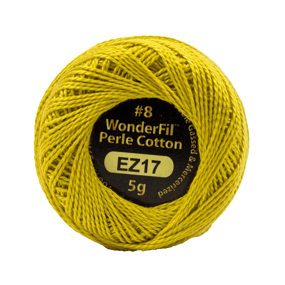 Wonderfil Eleganza 8 wt Perle Cotton, Brass Trumpet, EZ17