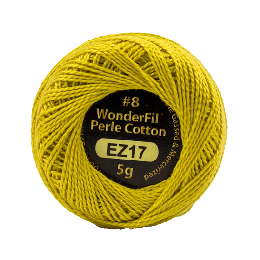 Wonderfil Eleganza 8 wt Perle Cotton, Brass Trumpet, EZ17