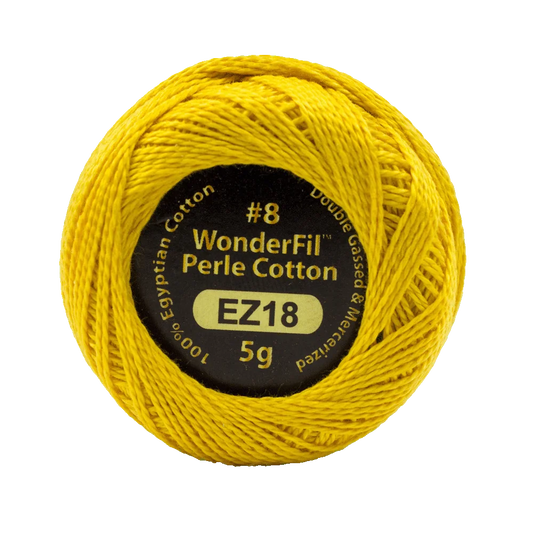 Wonderfil Eleganza 8 wt Perle Cotton, Sunny Side Up