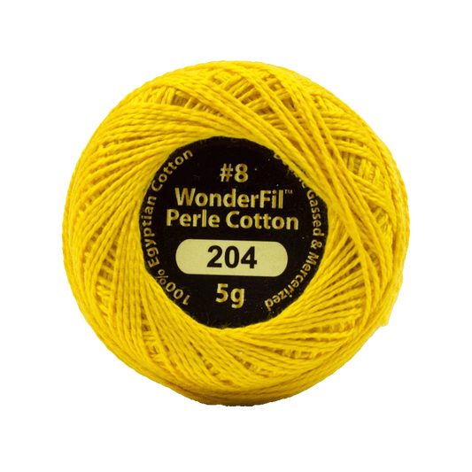 Wonderfil Eleganza 8 wt Perle Cotton, Radiant Gold, 204