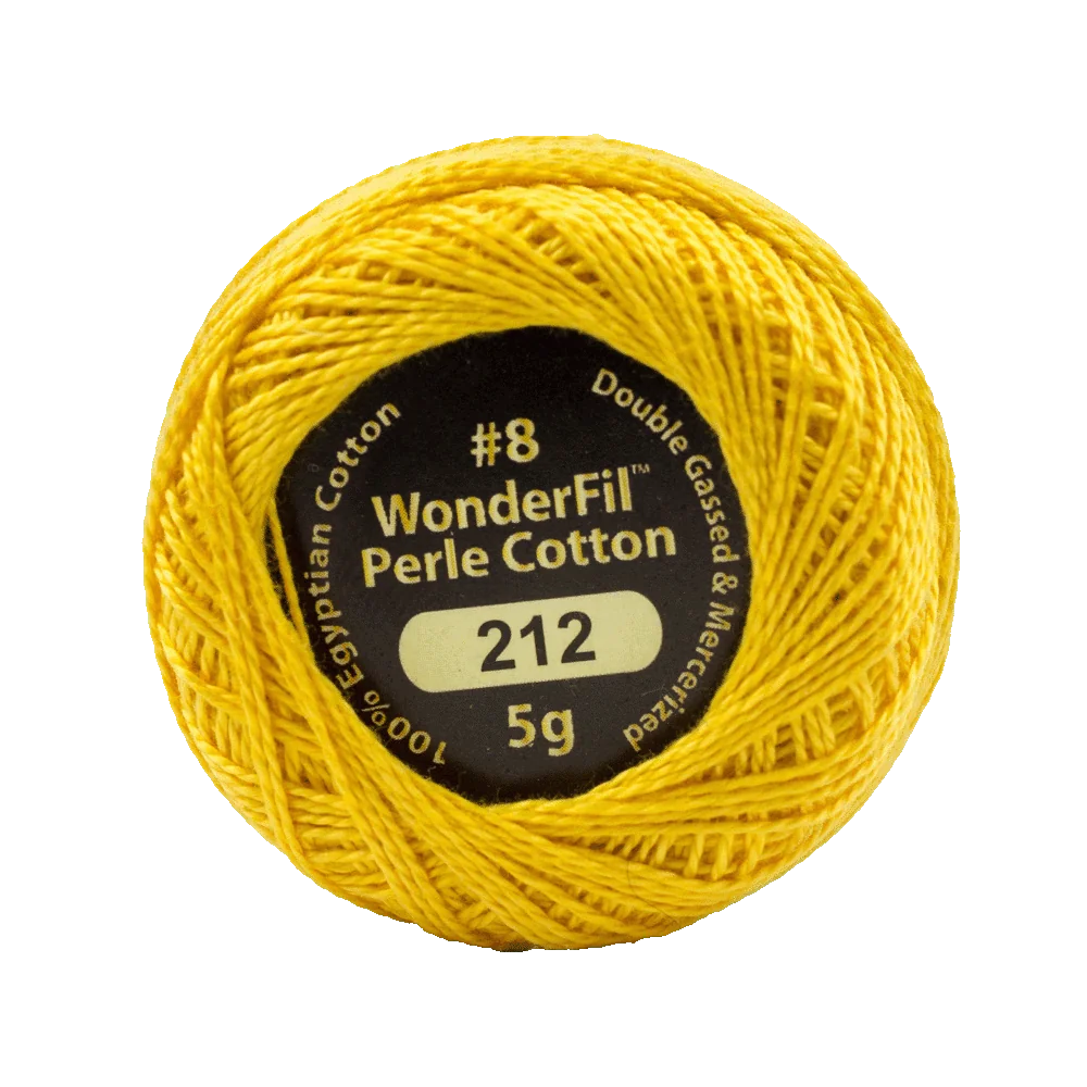 Wonderfil Eleganza 8 wt Perle Cotton, Honey Cake, 212
