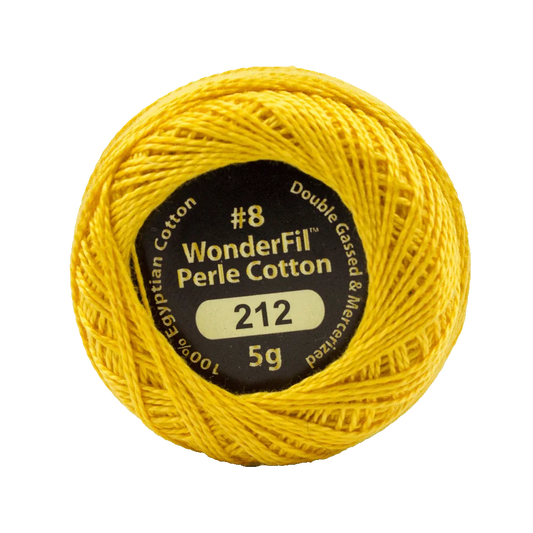 Wonderfil Eleganza 8 wt Perle Cotton, Honey Cake, 212