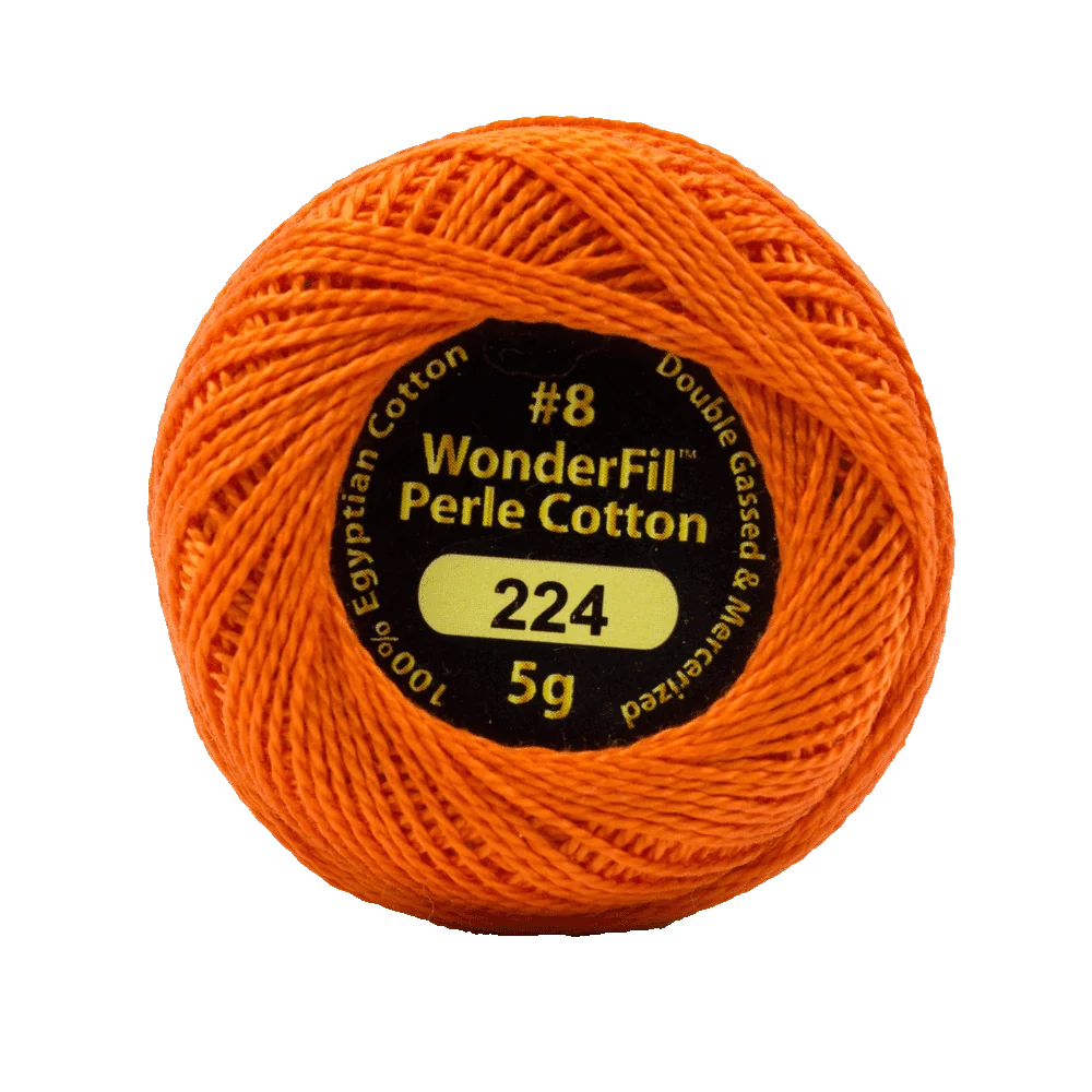 Wonderfil Eleganza 8 wt Perle Cotton, Wild Fire, 224