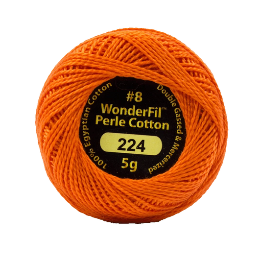 Wonderfil Eleganza 8 wt Perle Cotton, Wild Fire, 224