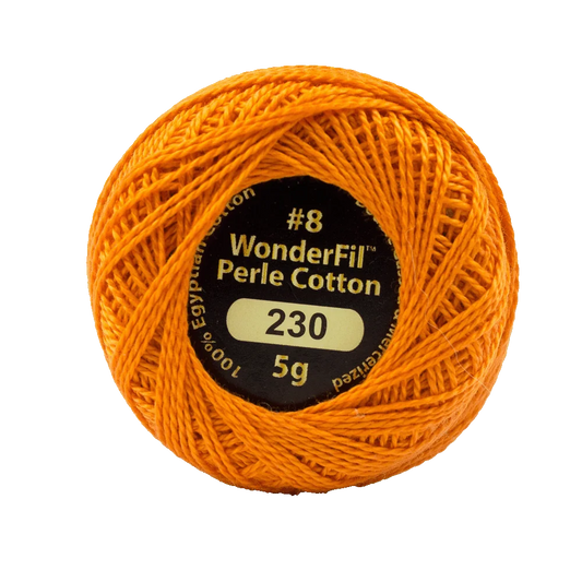Wonderfil Eleganza 8 wt Perle Cotton, Sunset