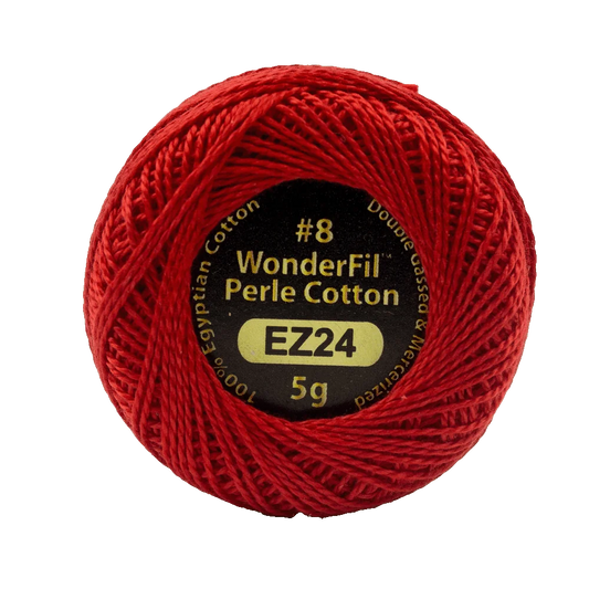 Wonderfil Eleganza 8 wt Perle Cotton, Fire Hydrant, EZ24