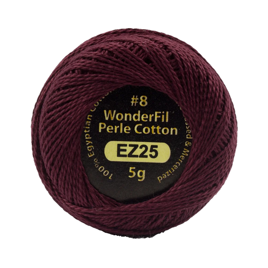 Wonderfil Eleganza 8 wt Perle Cotton, Rosewood