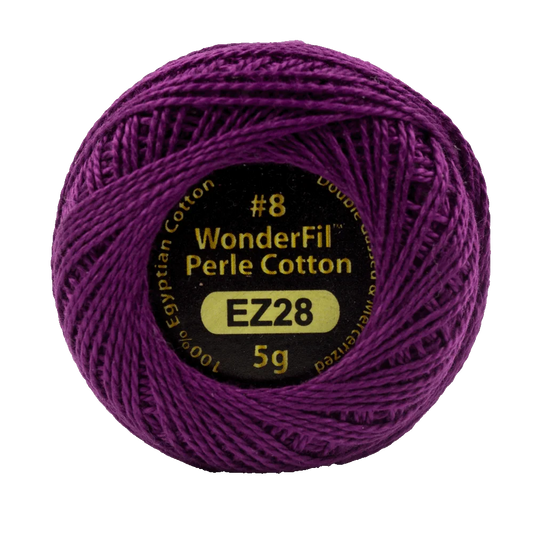 Wonderfil Eleganza 8 wt Perle Cotton, Royal Robes, EZ28
