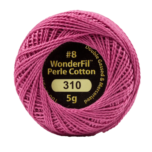 Wonderfil Eleganza 8 wt Perle Cotton, Pink Gloss