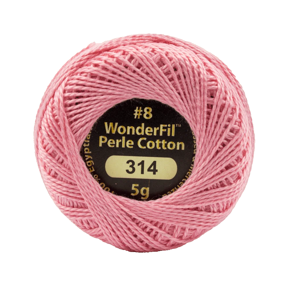 Wonderfil Eleganza 8 wt Perle Cotton, Blushing Apricot