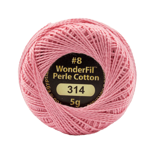 Wonderfil Eleganza 8 wt Perle Cotton, Blushing Apricot