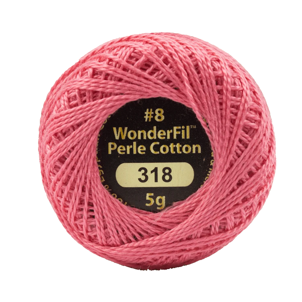 Wonderfil Eleganza 8 wt Perle Cotton, Bubble Gum