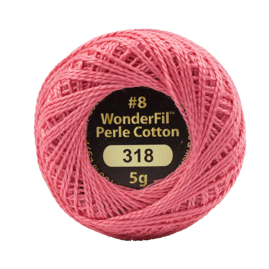 Wonderfil Eleganza 8 wt Perle Cotton, Bubble Gum