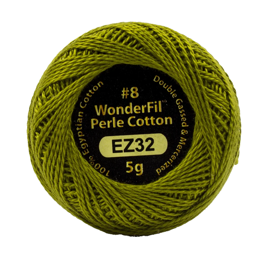 Wonderfil Eleganza 8 wt Perle Cotton, Seagrass, EZ32
