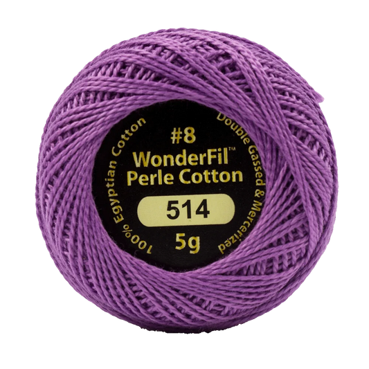 Wonderfil Eleganza 8 wt Perle Cotton, Fragrant Lilac