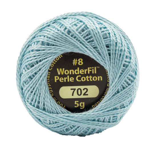 Wonderfil Eleganza 8 wt Perle Cotton, Spring Rain
