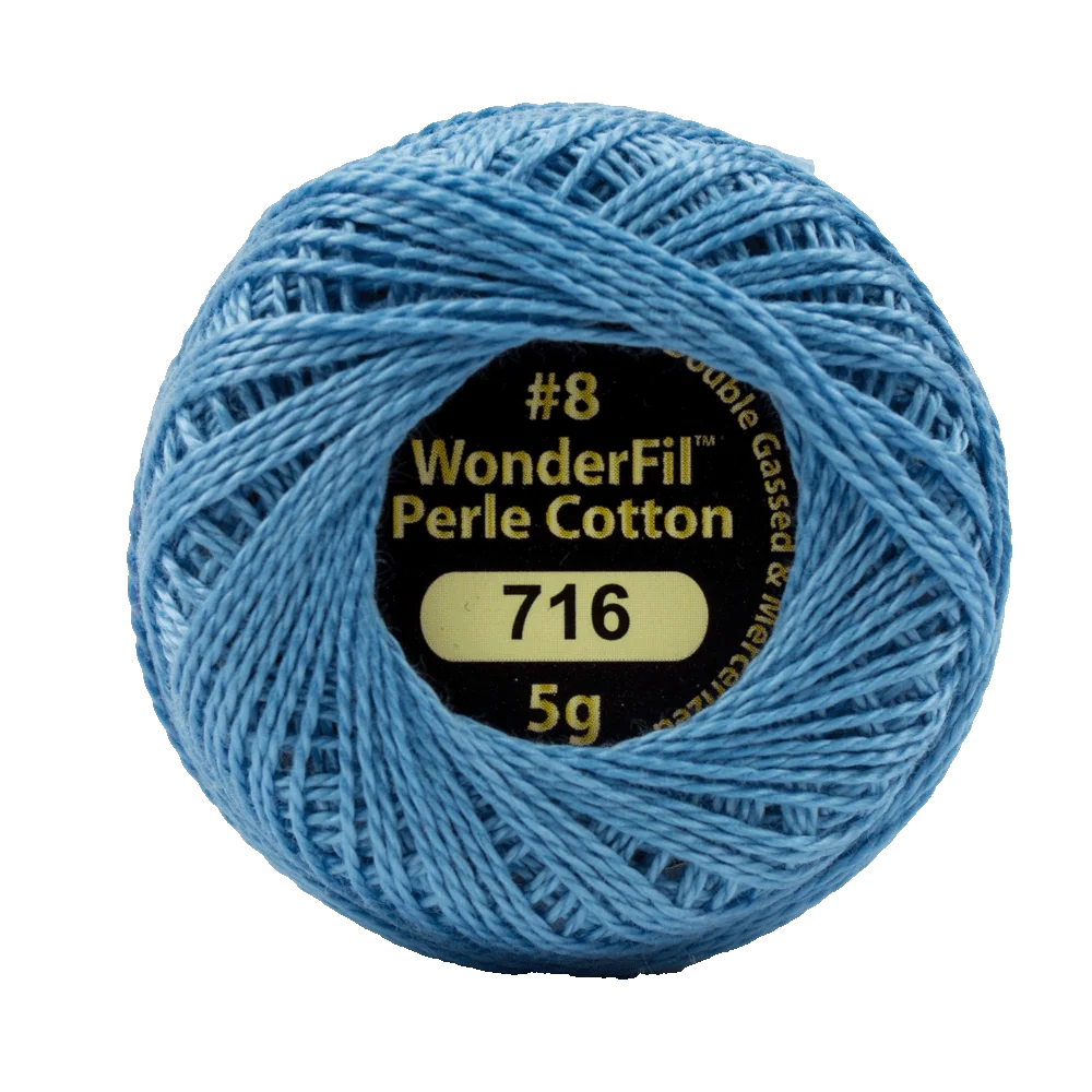 Wonderfil Eleganza 8 wt Perle Cotton, Mountain Lake