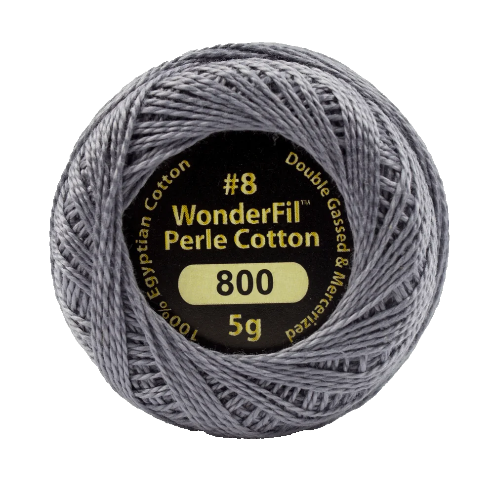 Wonderfil Eleganza 8 wt Perle Cotton, Brewing Storm