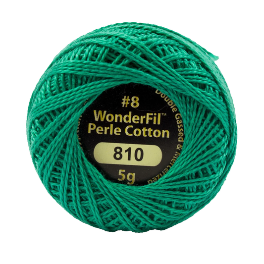 Wonderfil Eleganza 8 wt Perle Cotton, Emerald, 810
